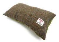 Harris Tweed Green Herringbone Rectangular Cushion Cover 44 cm x 26 cm Made in Scotland
