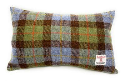 Harris Tweed Green MacLeod Rectangular Cushion Cover 44 cm x 26 cm Made in Scotland