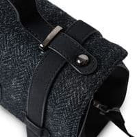 Harris Tweed Mini Satchel Charcoal Herringbone Crossbody Bag