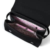 Harris Tweed Mini Satchel Charcoal Herringbone Crossbody Bag