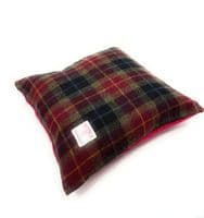 Harris Tweed Rust Check Square Cushion Cover 40 cm x 40 cm Made in Scotland