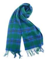 Irvine Ancient Large Tartan Lambswool Clan Scarf Unisex 180cm x 30cm