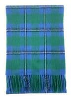Irvine Ancient Large Tartan Lambswool Clan Scarf Unisex 180cm x 30cm