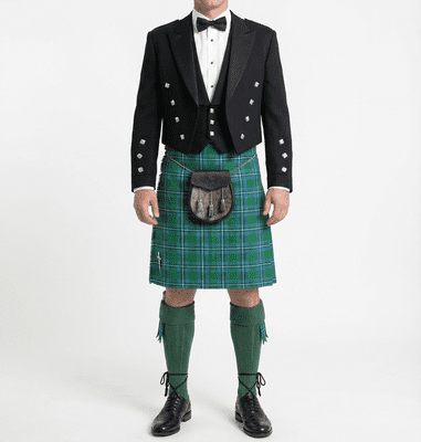 Irvine Ancient Tartan 8 Yard Wool Blend Kilt