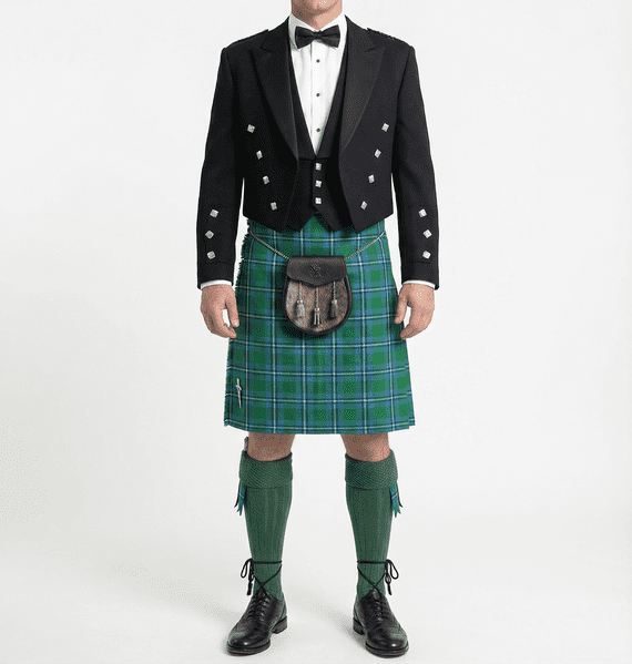 Irvine Ancient Tartan 8 Yard Wool Blend Kilt