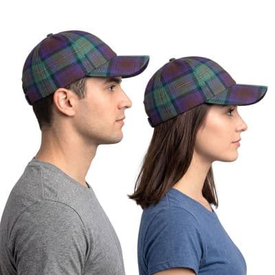 Isle Of Skye Tartan Baseball Cap, Deep Crown, Unisex Fit 57-62cm, Made in Scotland
