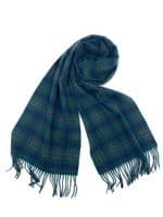 Kennedy Tartan Pure Lambswool Large Clan Scarf Unisex 180cm  x  30cm