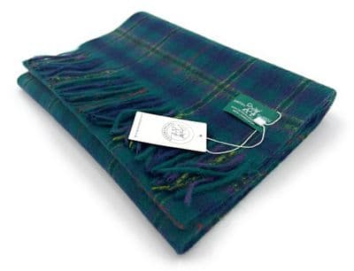 Kennedy Tartan Pure Lambswool Large Clan Scarf Unisex 180cm  x  30cm