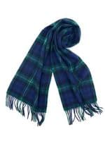 Lamont Tartan Lambswool Large Clan Scarf Unisex 180cm  x  30cm