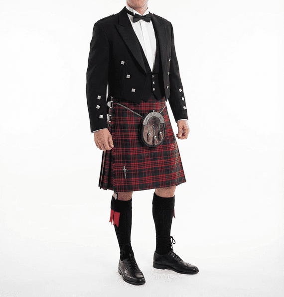 MacDonald Modern Tartan 8 Yard Wool Blend Kilt