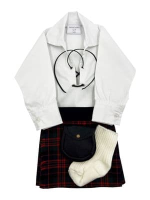 Macdonald Modern Tartan Baby Kilt Outfit | Traditional Scottish Baby Highland Wear