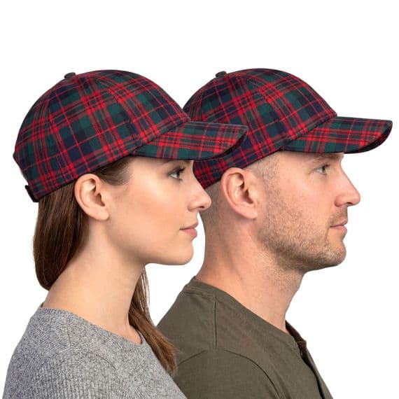 MacDonald Modern Tartan Baseball Cap, Deep Crown, Unisex Fit 57-62cm, Made in Scotland