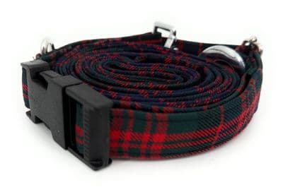 MacDonald Modern Tartan Dog Collar And Lead Set