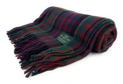 MacDonald Of Clanranald New Wool Large Tartan Blanket Throw