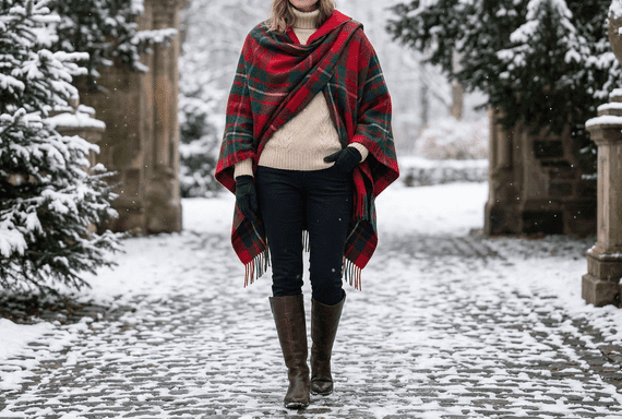 MacGregor Modern Tartan Women s Pure Wool Cape