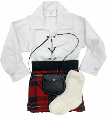 Macgregor Tartan Baby Kilt Outfit | Traditional Scottish Baby Highland Wear