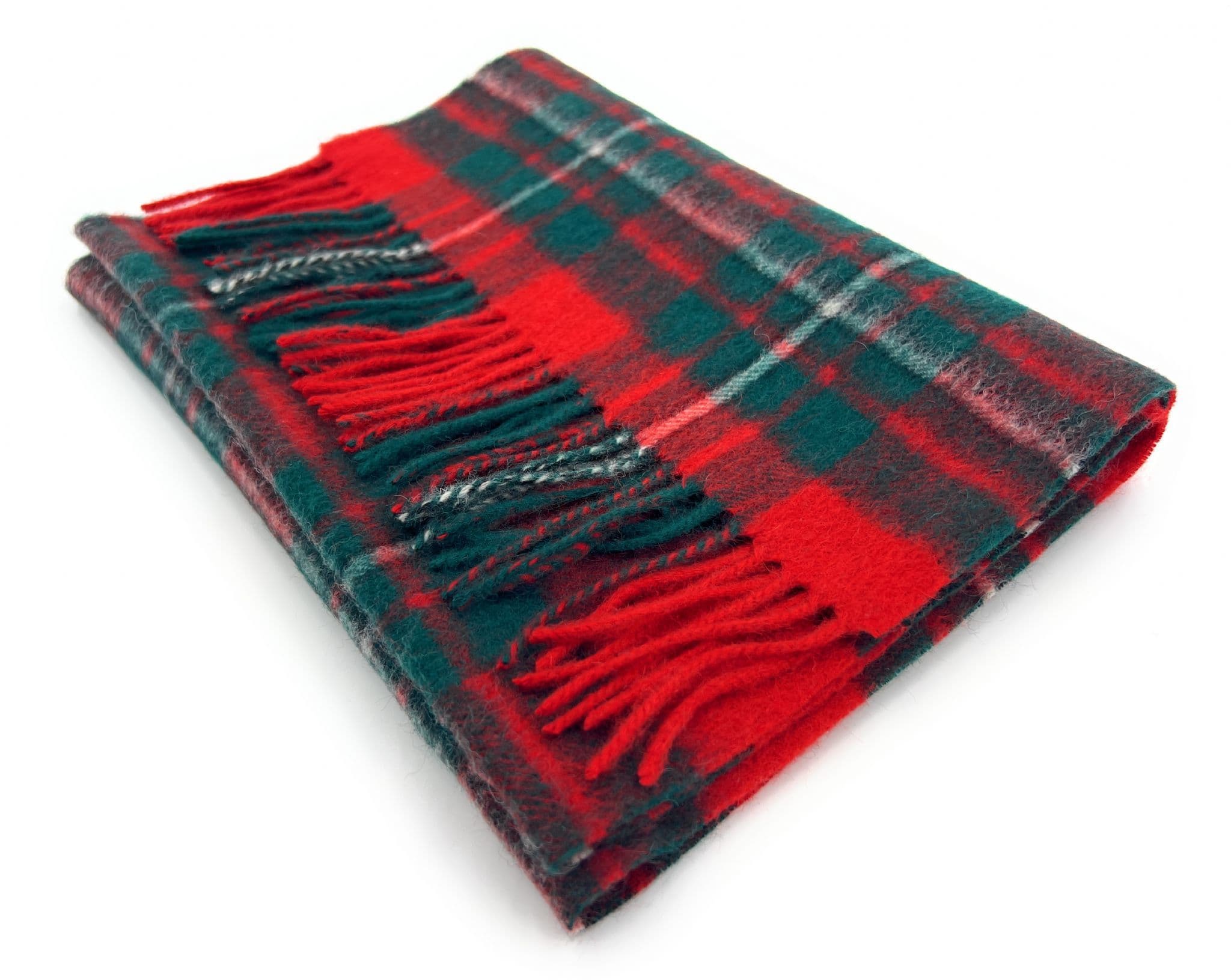 Red Tartan Tartan Wool Scarf Vintage Neiman Marcus 100% Wool