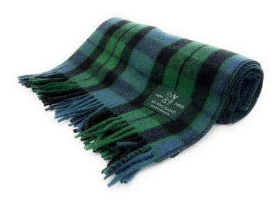 MacKay Ancient Tartan Knee Blanket 100% New Wool