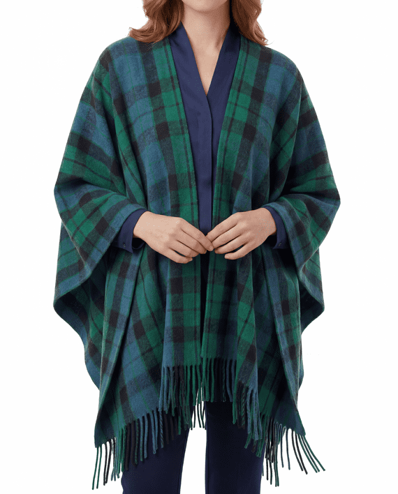 MacKay Ancient Tartan Women's Pure Wool Cape