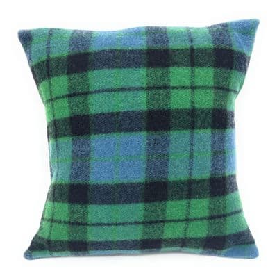 Mackay Ancient Wool Tartan  Square Cushion Cover Made in Scotland