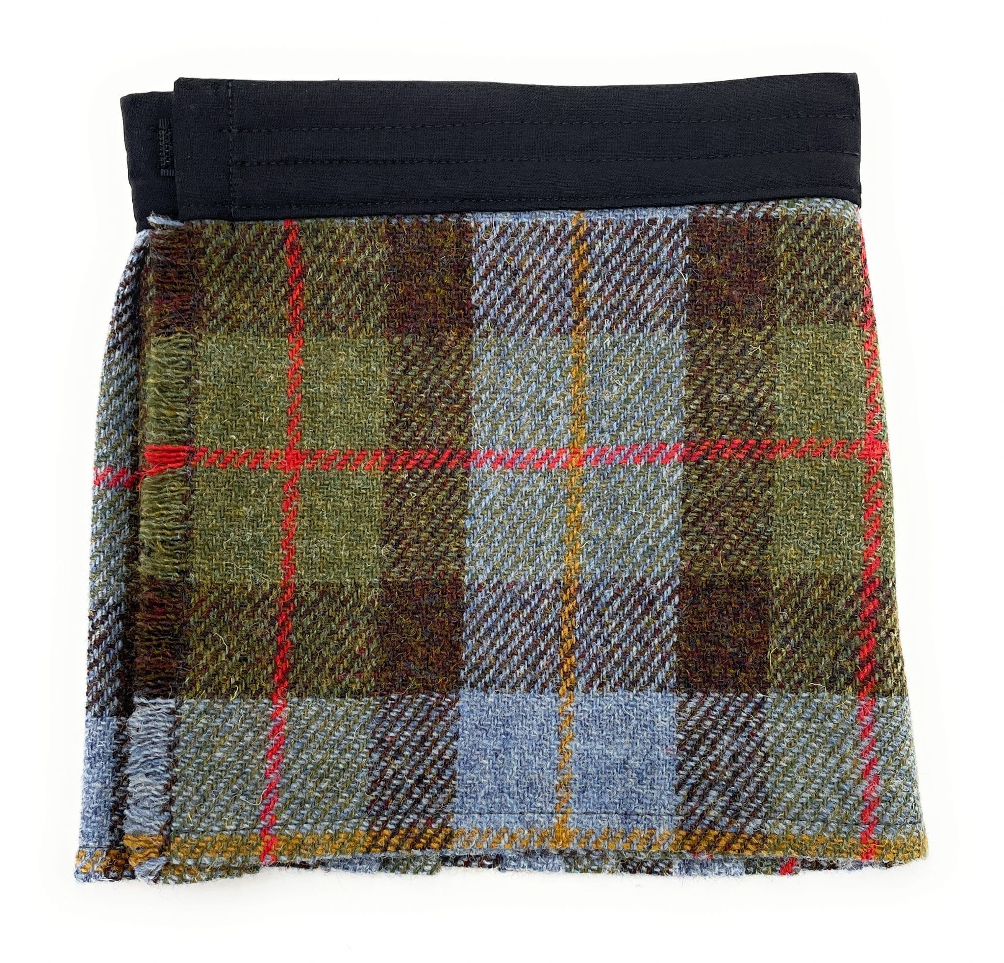 Macleod Tartan Harris Tweed Wool Baby Adjustable Kilt