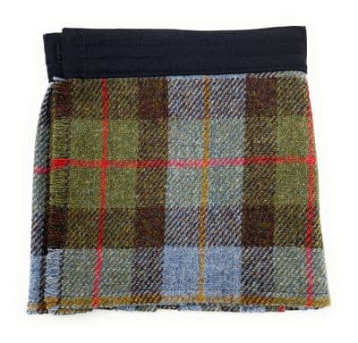 Macleod Tartan Harris Tweed Wool Baby Adjustable Kilt