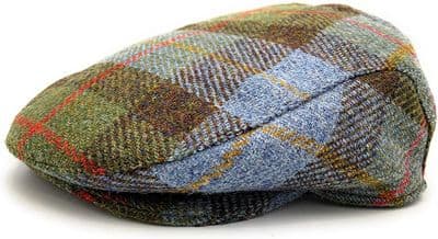 Macleod Tartan Men's Harris Tweed Flat Cap Made in Scotland S -XXL