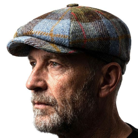 MacLeod Tartan Tweed Newsboy Cap | Eight-Panel Design | British Made