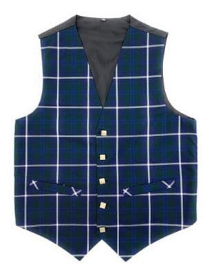 Men's 5 Button Tartan Waistcoat Douglas Modern 36-48