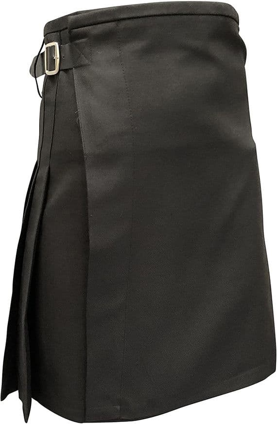Men's Black Lightweight Kilt