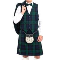 Men's Black Watch Tartan Waistcoat