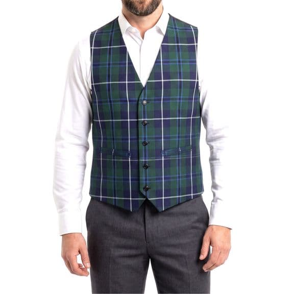 Men's Douglas Modern Tartan Waistcoat