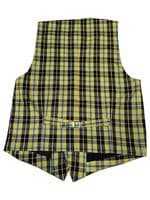 Men's Front & Back Tartan Waistcoat Cornish National S - XXL