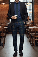 Men's Gunn Tartan Casual Dress Golf Trousers