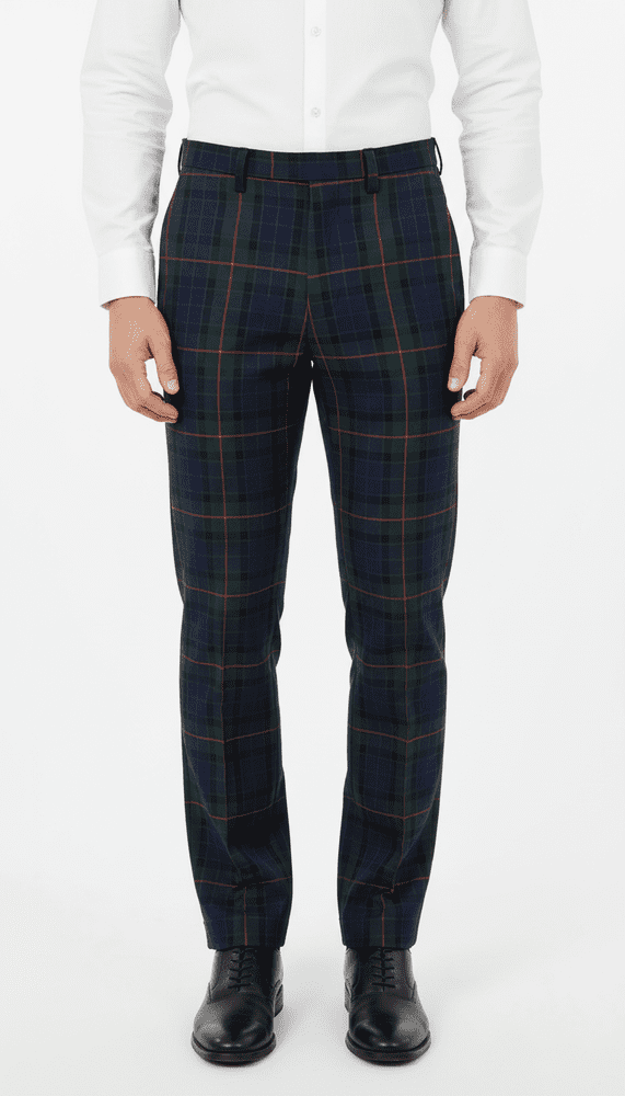 Men s Gunn Tartan Casual Dress Golf Trousers