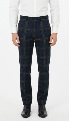 Men's Gunn Tartan Casual Dress Golf Trousers