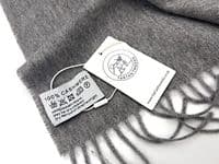 Mid Grey Cashmere | Luxury Pure Cashmere Scarf