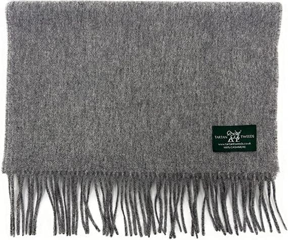 Mid Grey Cashmere | Luxury Pure Cashmere Scarf