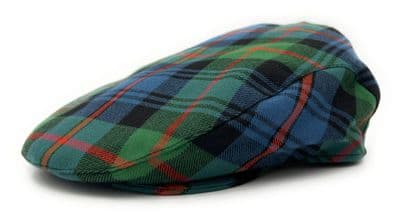 Murray Of Atholl Ancient Tartan Flat Cap One Size Comfort Fit Quilted Lining Made in Scotland