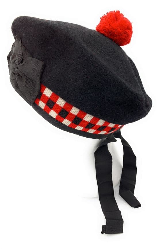 Pure Wool Scottish Balmoral Diced Hat