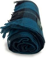Ramsay Blue New Wool Large Tartan Blanket Throw Rug