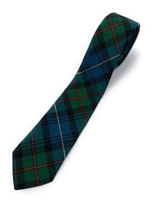 Robertson Hunting Ancient Wool Tartan Necktie Made In Scotland