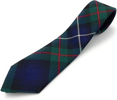 Robertson Hunting Modern Wool Tartan Necktie Made In Scotland