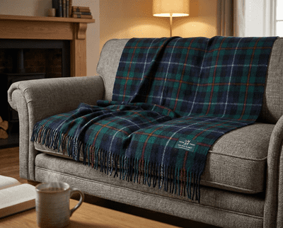 Robertson Hunting New Wool Large Tartan Blanket Throw Rug