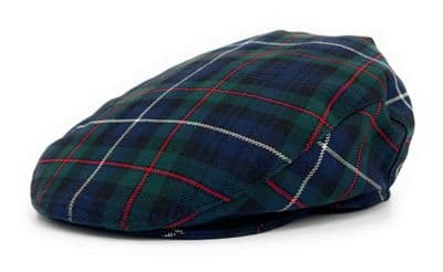 Robertson Hunting Tartan Flat Cap Made In Scotland