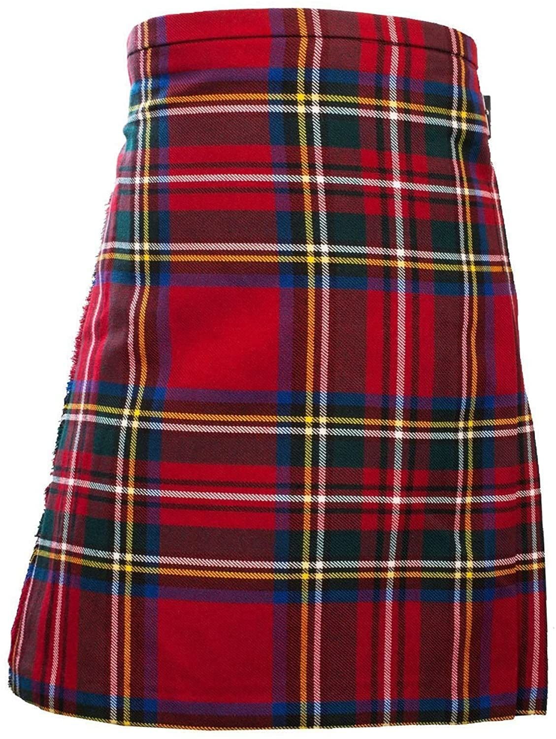 Royal Stewart Tartan Kilt Beach Towel - 75x150cm, 100% Cotton, Scottish Plaid Design