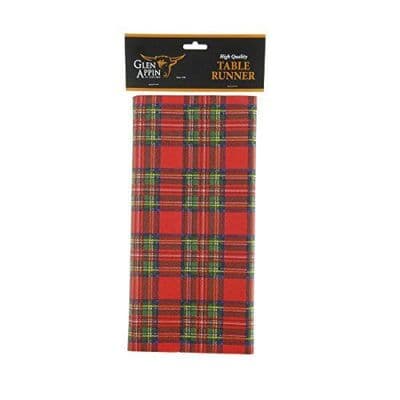 Royal Stewart & Black Watch Tartan Table Runner One Size