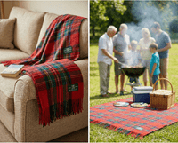 Royal Stewart New Wool Large Tartan Blanket Throw Rug