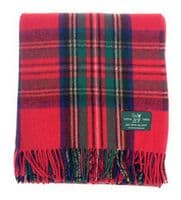Royal Stewart New Wool Large Tartan Blanket Throw Rug