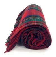 Royal Stewart New Wool Large Tartan Blanket Throw Rug